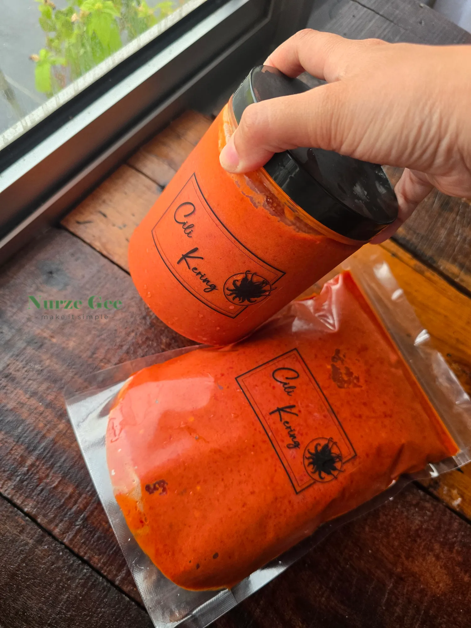 Cili kering — balang dan refill pack